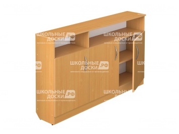 Тумба под школьную доску 3-дверная ТМБ1Тумба под классную доску для плакатов и таблиц 3-дверная с нишами ТМБ1