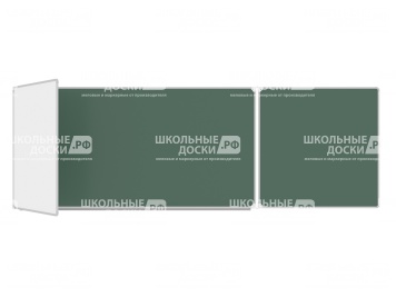 Трёхэлементная магнитная доска комбинированная 400x100 см ДО-35к