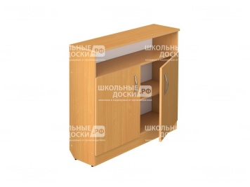 Тумба под школьную доску для плакатов 2-дверная ТМБ2Тумба под классную доску для плакатов и таблиц 2-дверная с нишей ТМБ2