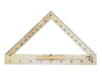 Угольник-транспортир школьный для классной доски С176