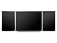 Доска меловая магнитная черная 200х85 см ДЧ 3.33