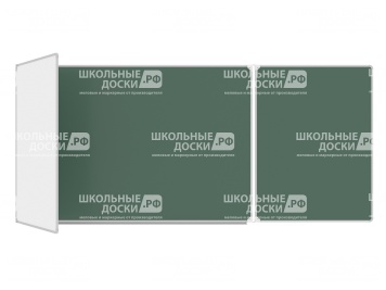 Трёхэлементная магнитная доска комбинированная 360x120 см ДО-38к