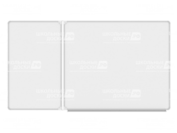 Двухэлементная магнитная доска для маркера 180х100 см ДО-26б