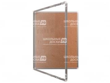 Доска-витрина пробковая для заметок 100х75 см ДВ-11Еп