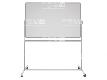 Двухсторонняя поворотная передвижная магнитная доска маркерная 170х100 см ПО-24Еб