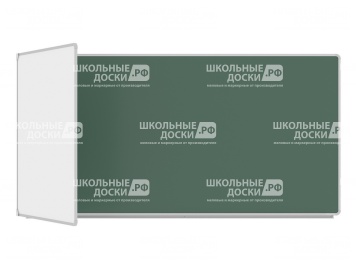 Двухэлементная магнитная доска комбинированная 300х100 см ДО-25к