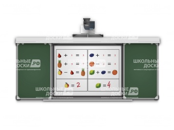 Раздвижная рельсовая система для интерактивной доски 300х100 см РСД32.9