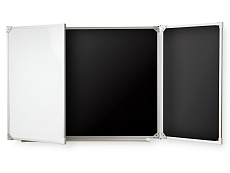 Доска черная меловая и маркерная (комбинированная) магнитная 240х100 см ДКч 3.36